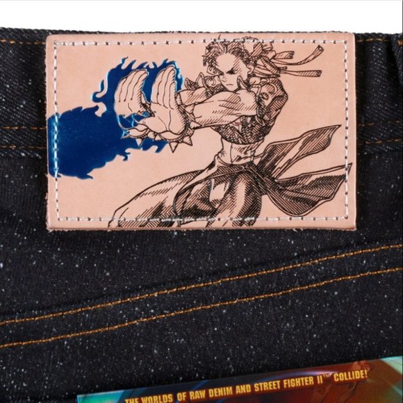 NAKED & FAMOUS X STREET FIGHTER™ 2 Chun Li Silk “Lightning Leg” Super Skinny Guy - Picture 7 of 12